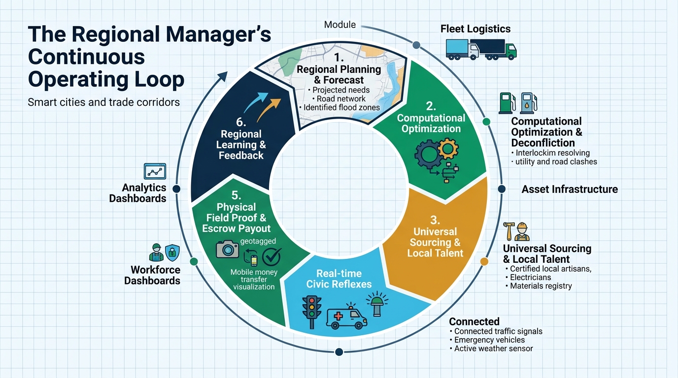The Regional Manager's Continuous Operating Loop Infographic