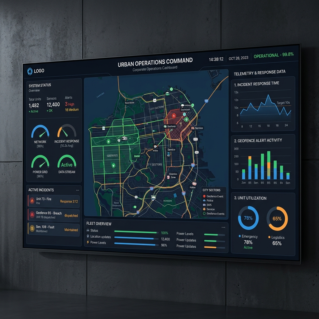 Smart City Command Center Operations Dashboard