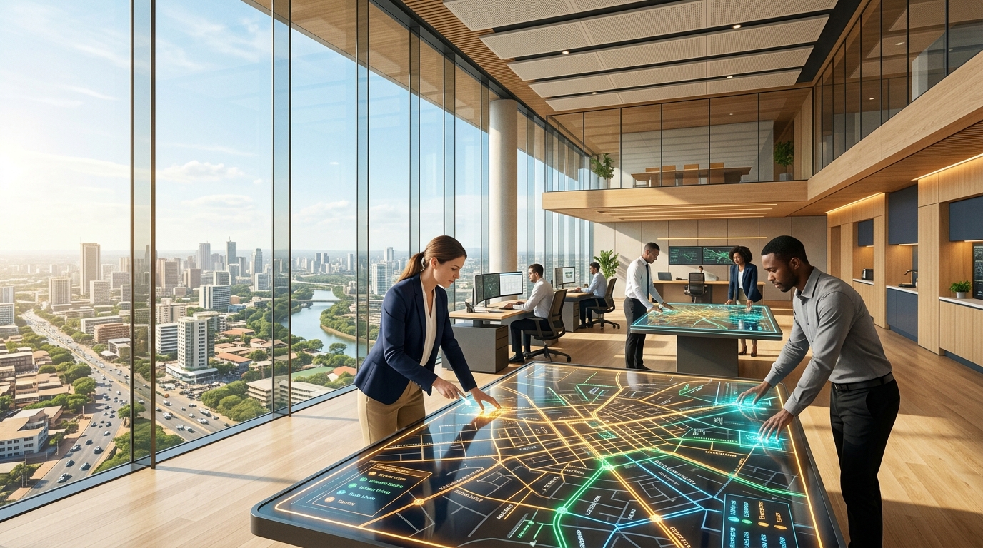 City Operations Center with holographic corridor map